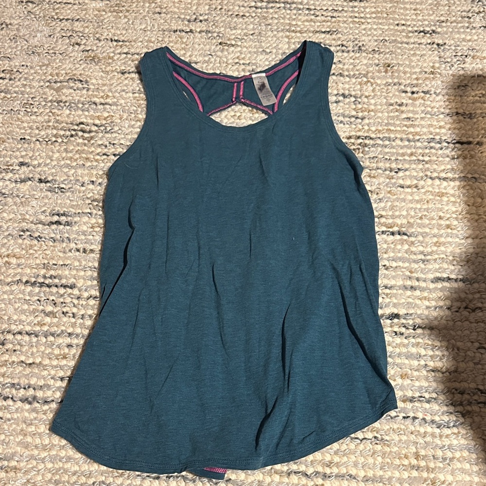 Ivivva Elegant Teal Sleeveless Tank Top